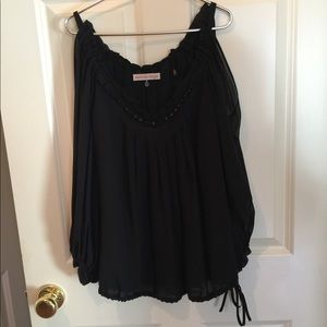 Rebecca Taylor open sleeve blouse